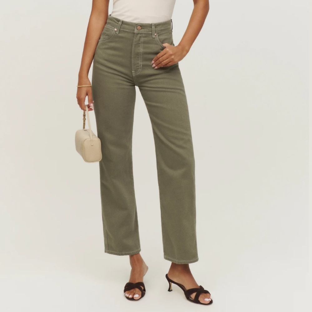 Reformation size 25 Cowboy High Rise Straight Jeans